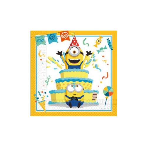 Minions The Rise of Gru napkin set of 20 33x33 cm