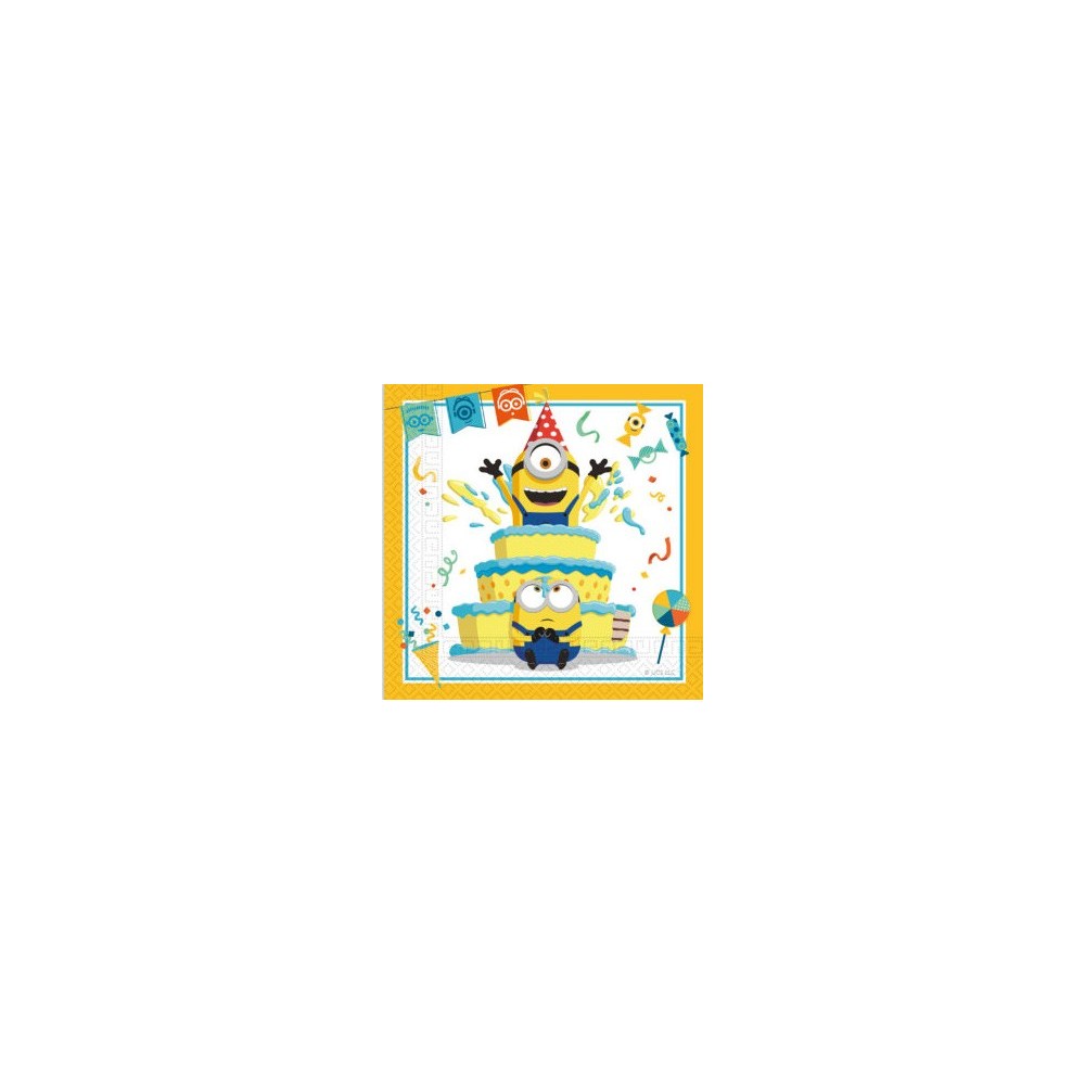 Minions The Rise of Gru napkin set of 20 33x33 cm