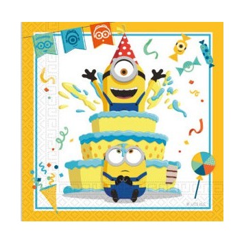 Minions The Rise of Gru napkin set of 20 33x33 cm