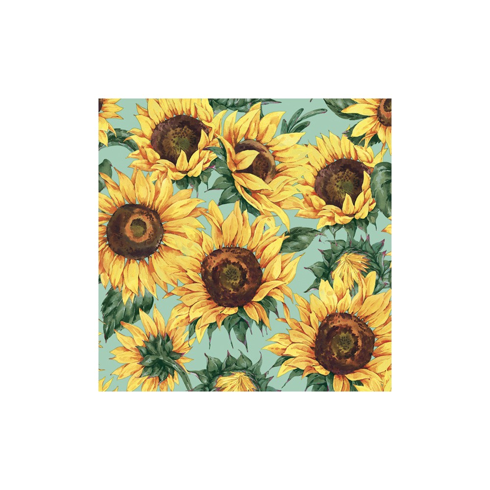 Colour Wallpaper Sunflower napkin set of 20 33x33 cm