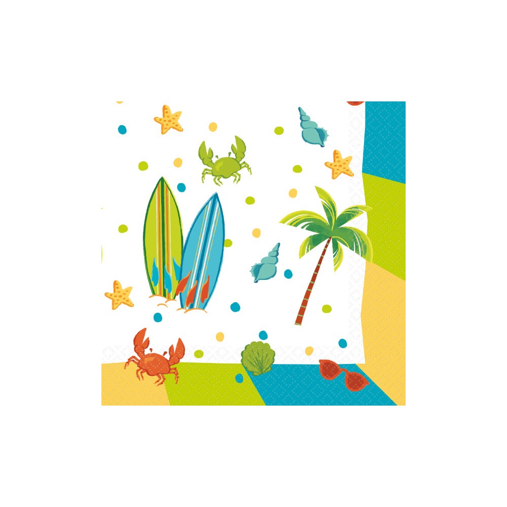 Summer Surf Party napkin 16 pcs 33x33 cm