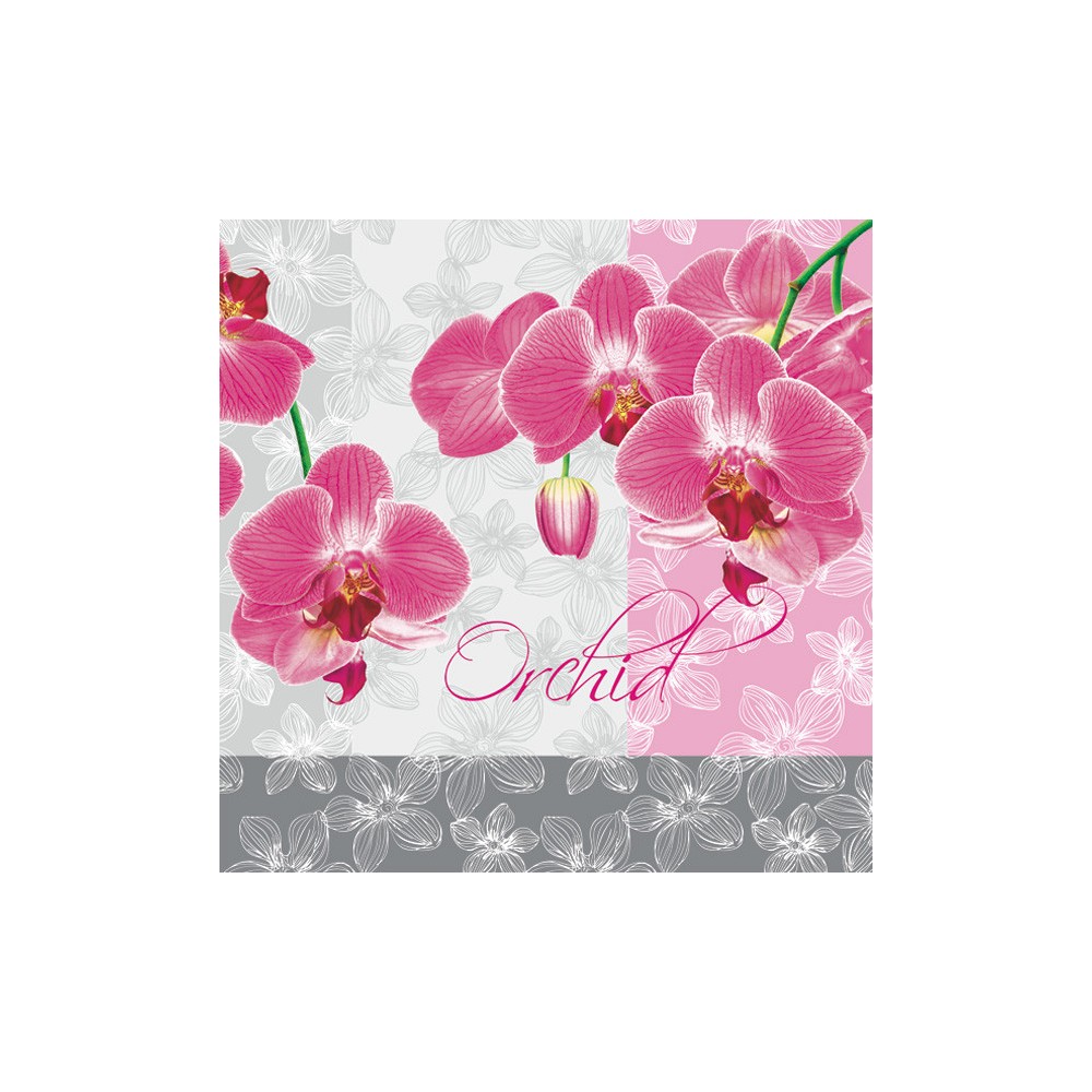 Flower Romantic Orchid napkin 20 pcs 33x33 cm