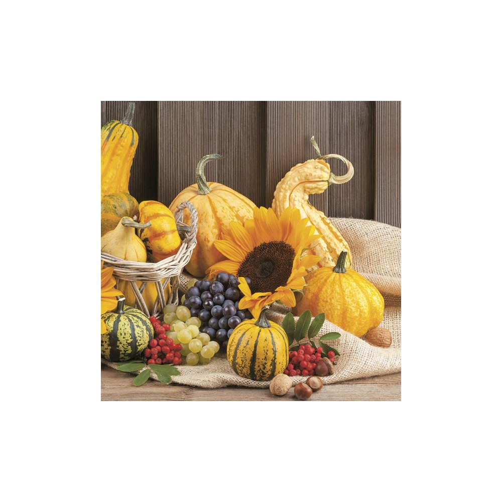 Flower Fruits Autumn napkin 20 pcs 33x33 cm