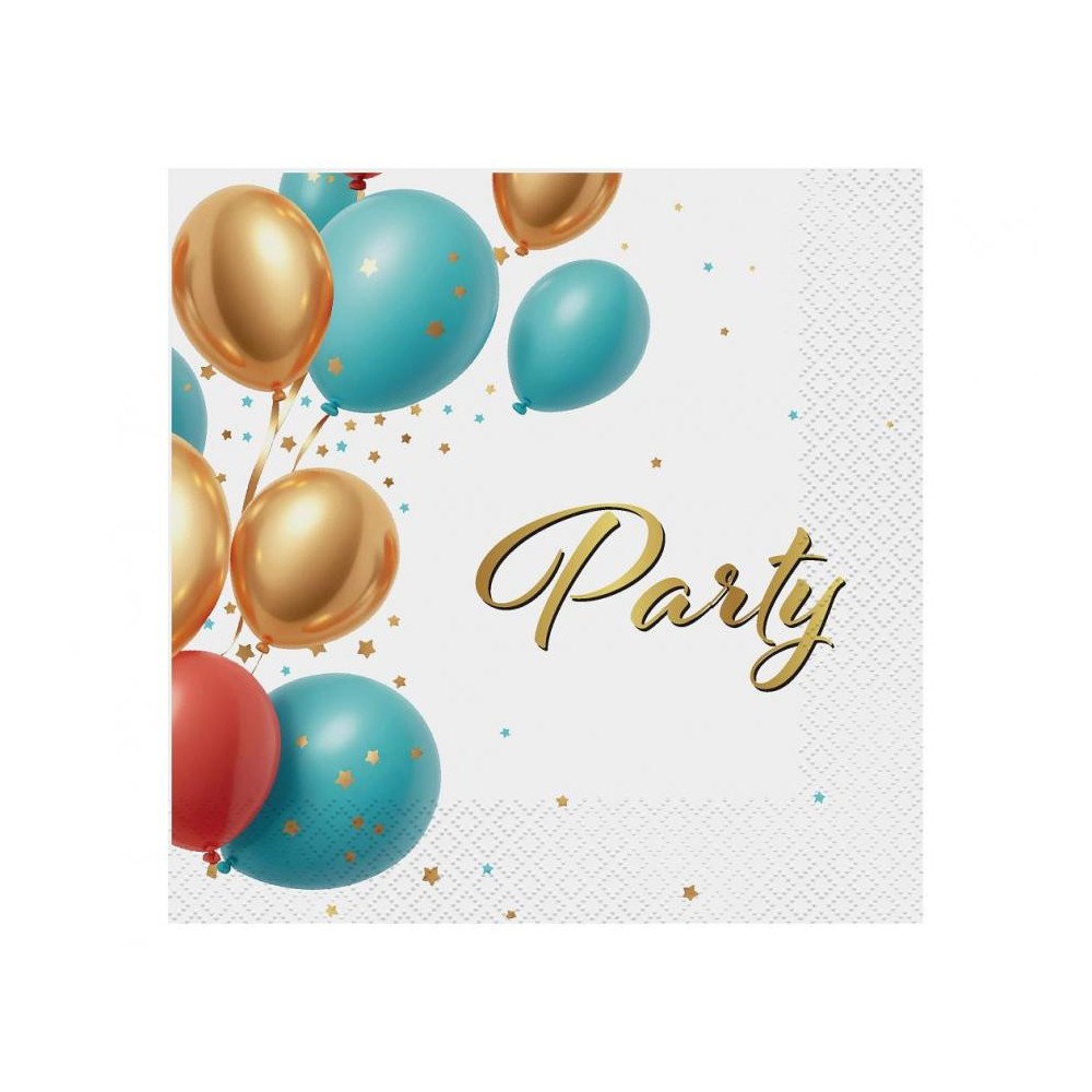 Party Balloon napkin set of 20, 33x33 cm