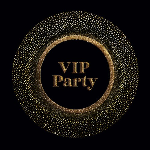 Party Gold VIP napkin set of 20 25x25 cm