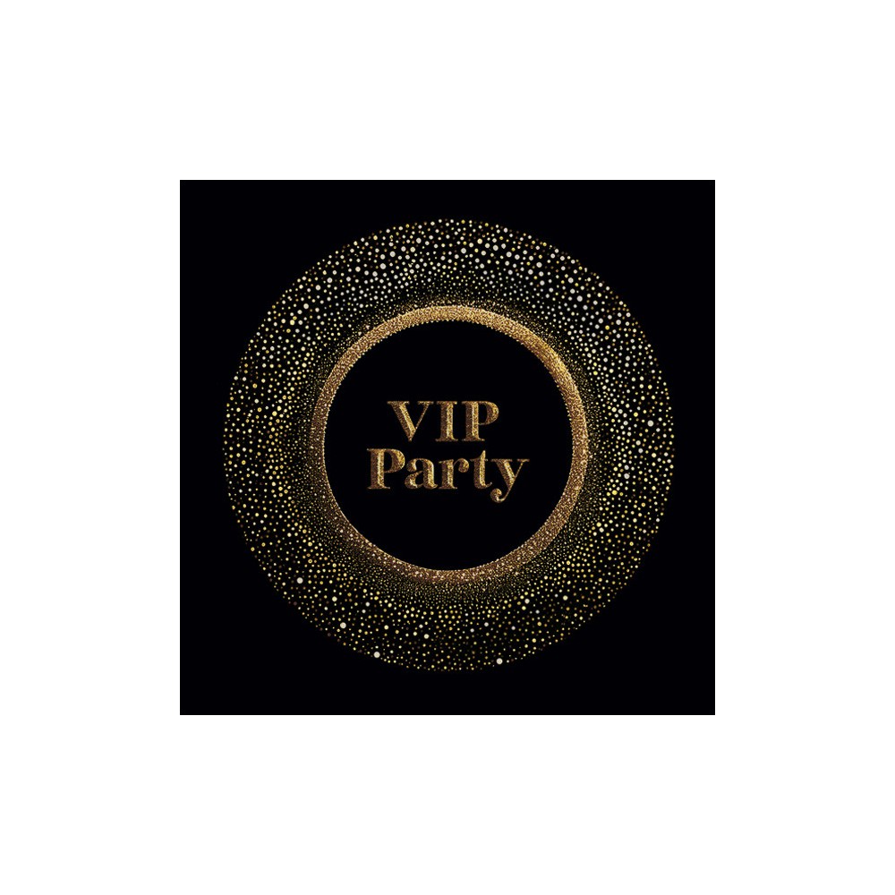 Party Gold VIP napkin set of 20 25x25 cm