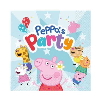Peppa Pig Celebration napkin 16 pcs 33x33 cm