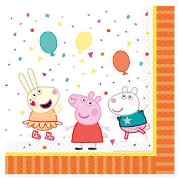 Peppa Pig Confetti  set of 16 napkins 33x33 cm