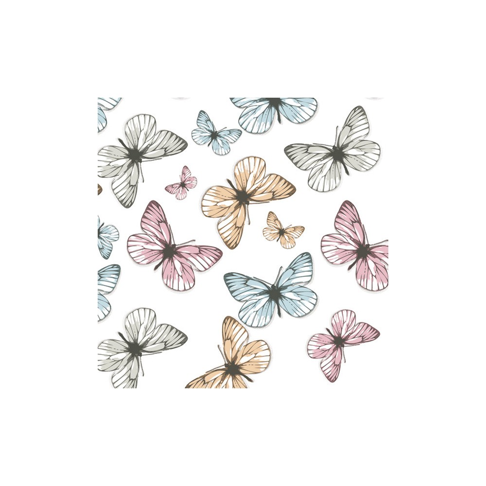 Butterfly Light 20-piece napkin 33x33 cm
