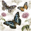 Butterfly Retro Background 20-piece napkin set 33x33 cm