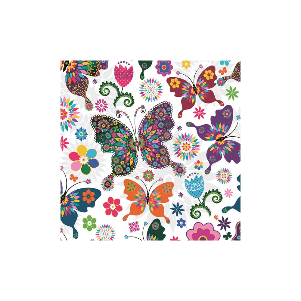Butterfly Party Stained Glass napkin 20 pcs 33x33 cm