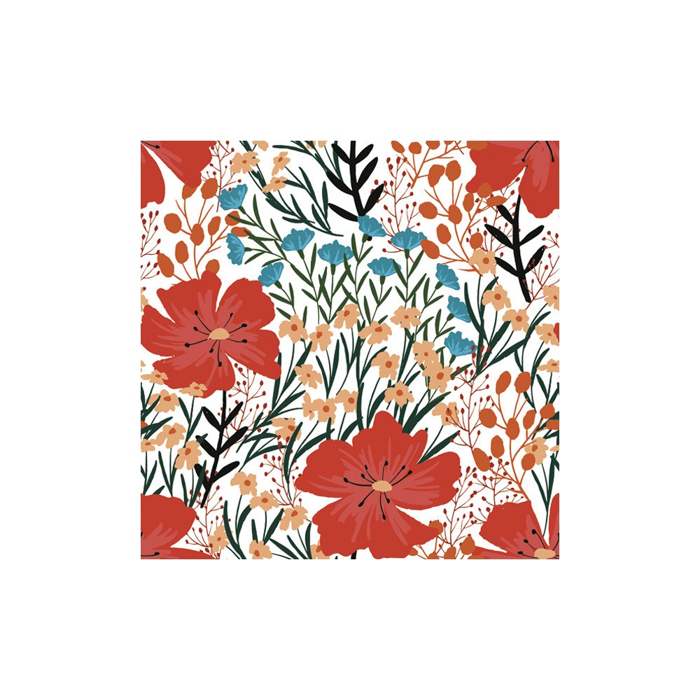Flower Wild Flowers Poppy Napkin 20 pcs 33x33 cm