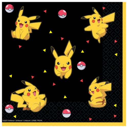 Pokémon Thunder 16-piece napkins 33x33 cm