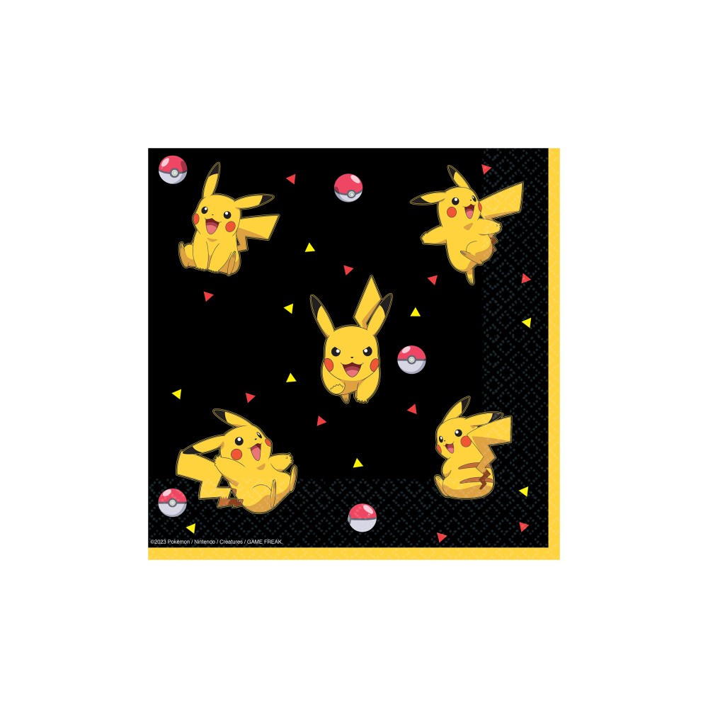 Pokémon Thunder 16-piece napkins 33x33 cm