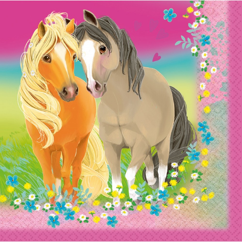 Horses Pretty Pony napkin 20 pcs 33x33 cm