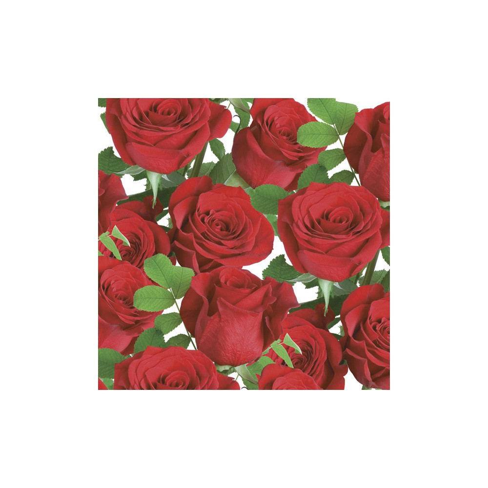 Flower Classic Red Napkin 20 pcs 33x33 cm
