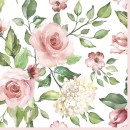 Flower Hydrangea Rose napkin 20 pcs 33x33 cm