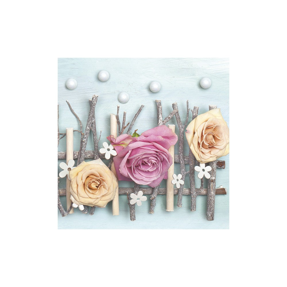 Flower Pastel Composition Rose napkin 20 pcs 33x33 cm