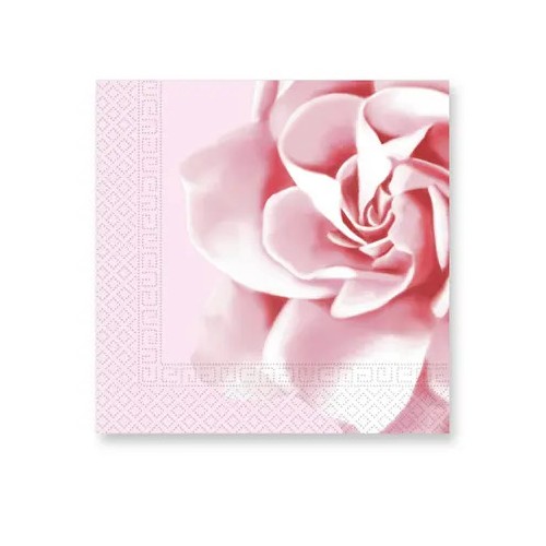 Flower Pink Rose napkin 20 pcs 33x33 cm