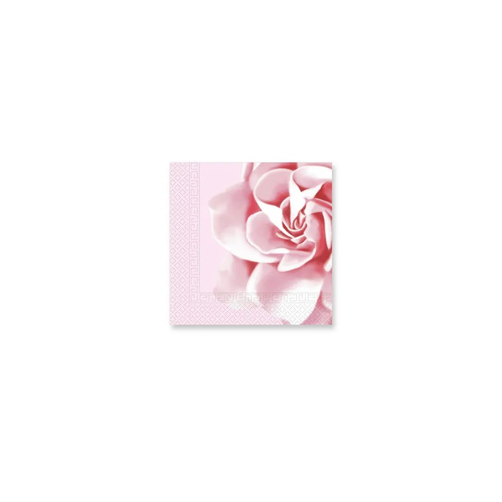 Flower Pink Rose napkin 20 pcs 33x33 cm