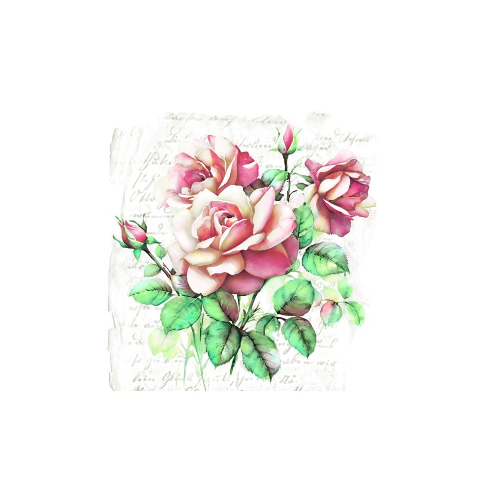 Flower Subtle Classic Rose Napkin 20 pcs 33x33 cm