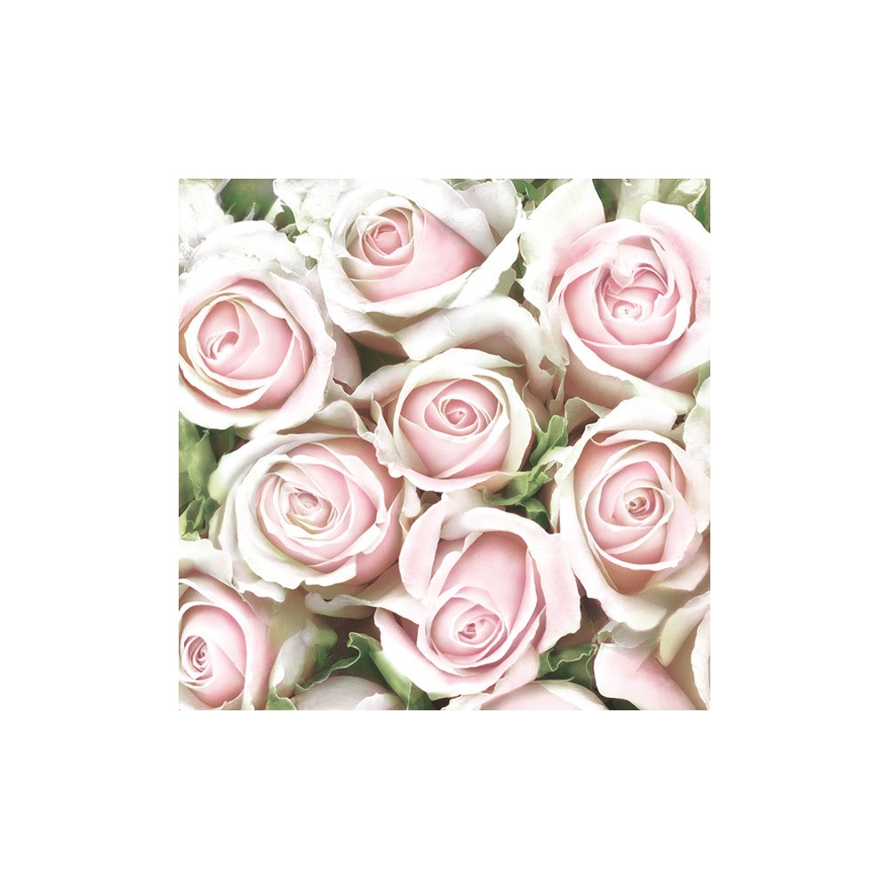 Flower Subtle Light Pink Napkin 20 pcs 33x33 cm