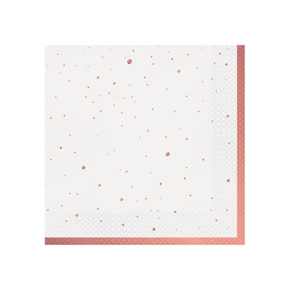 Colour Rose Gold Celebrate Pink Napkin 20 pcs 33x33 cm