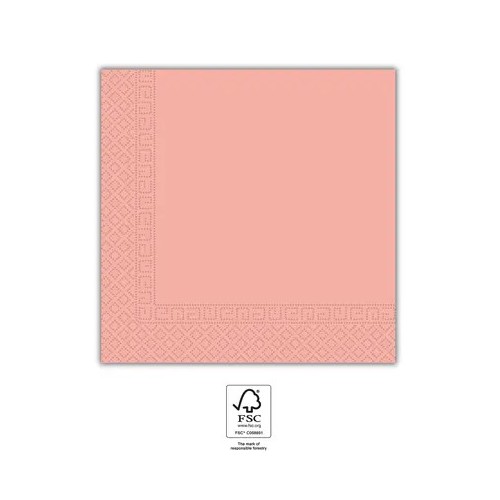 Colour Unicolour Pink Napkin 20 pcs 33x33 cm FSC