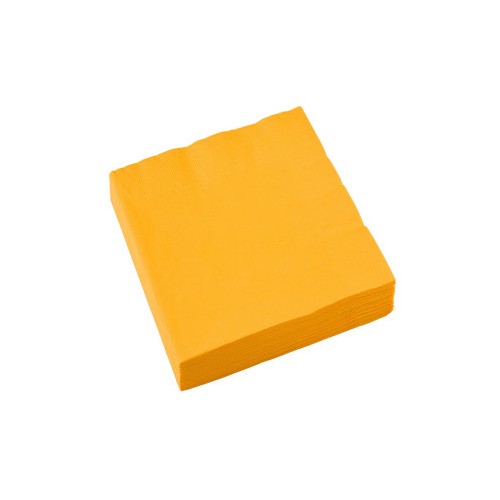Colour Sunshine Yellow Yellow napkin 20 pcs 33x33 cm