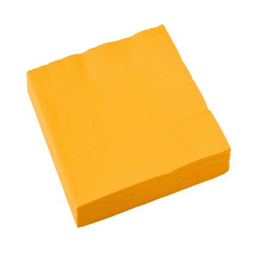 Colour Sunshine Yellow Yellow napkin 20 pcs 33x33 cm