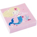 Mermaid Shellebrate napkin pack of 20 25x25 cm