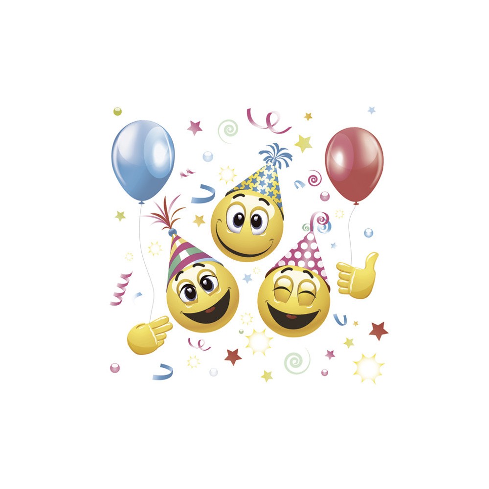 Emoji  Icons&Balloons Smiley napkin 20 pcs 33x33 cm