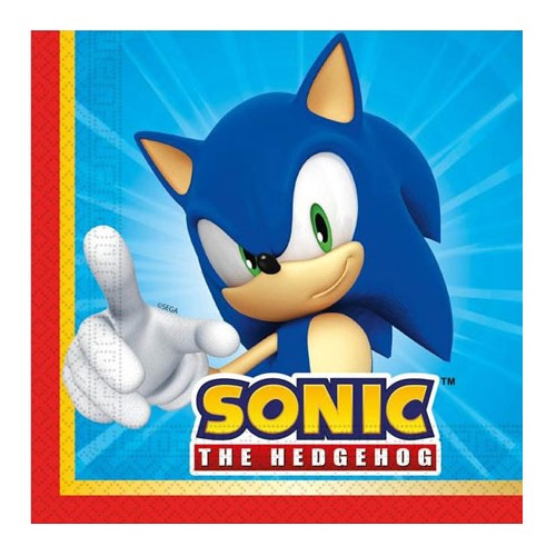 Sonic the Hedgehog Sega Sonic the Hedgehog Napkin 20 pcs 33x33 cm FSC
