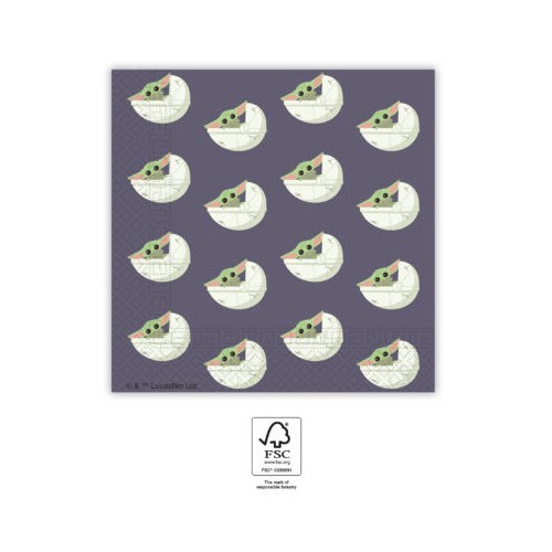 Star Wars The Mandalorian napkin 20 pcs 33x33 cm FSC
