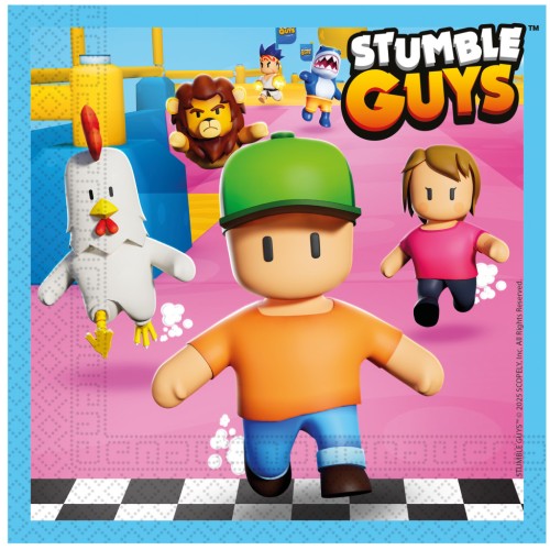 Stumble Guys Chaos Runner 20-pack napkins, 33x33 cm, FSC