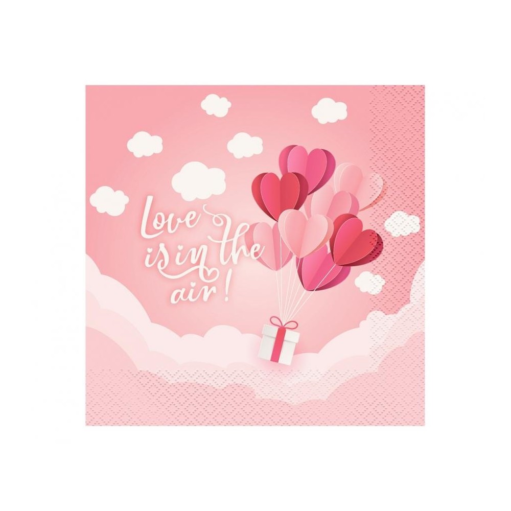 Love Love Is In The Air Pink napkin 20 pcs 33x33 cm
