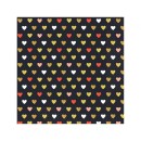 Love XOXO Black napkin 20 pcs 33x33 cm
