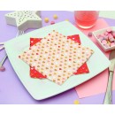 Love XOXO Pink napkin 20 pcs 33x33 cm