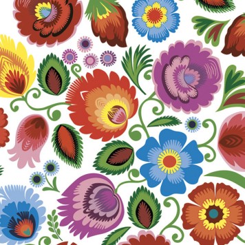 Flower Cutout Colorful napkin 20 pcs 33x33 cm