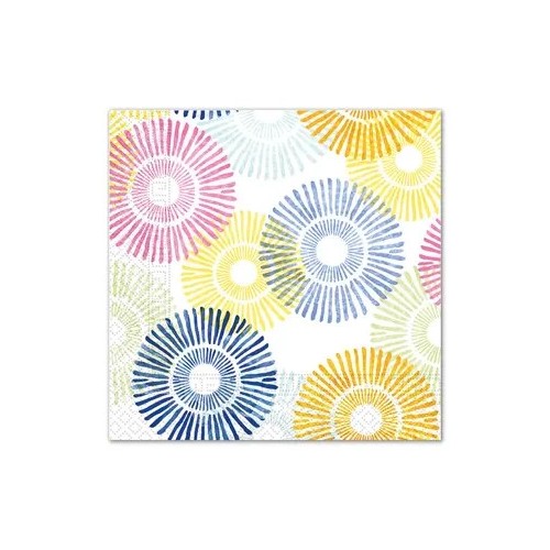 Colour Multicolor Urchins napkins 20 pcs 33x33 cm FSC