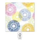 Colour Multicolor Urchins napkins 20 pcs 33x33 cm FSC