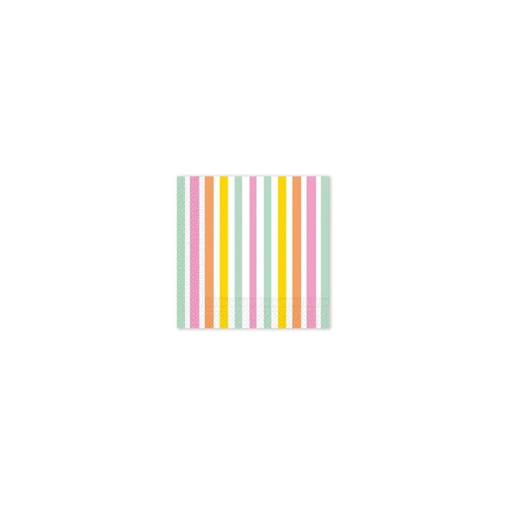 Colour Pastel Stripes napkin 20 pcs 33x33 cm FSC