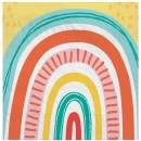 Rainbow Retro set of 16 napkins 33x33 cm