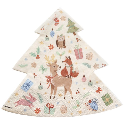 Christmas Winter Woodland Winter Woodland napkins 16 pcs 32 cm