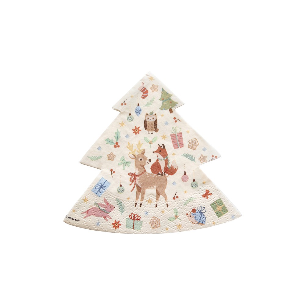 Christmas Winter Woodland Winter Woodland napkins 16 pcs 32 cm
