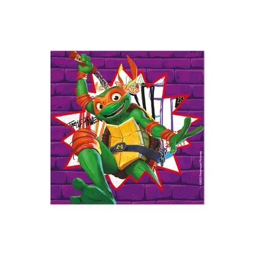 Teenage Mutant Ninja Turtles Purple napkin 20 pieces 33x33 cm FSC
