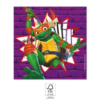 Teenage Mutant Ninja Turtles Purple napkin 20 pieces 33x33 cm FSC