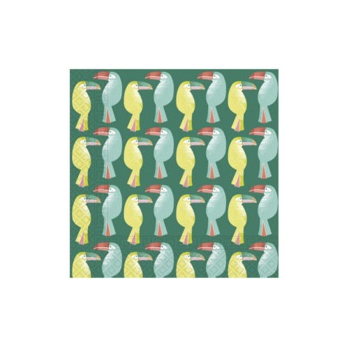 Toucan Green 20-piece napkin 33x33 cm