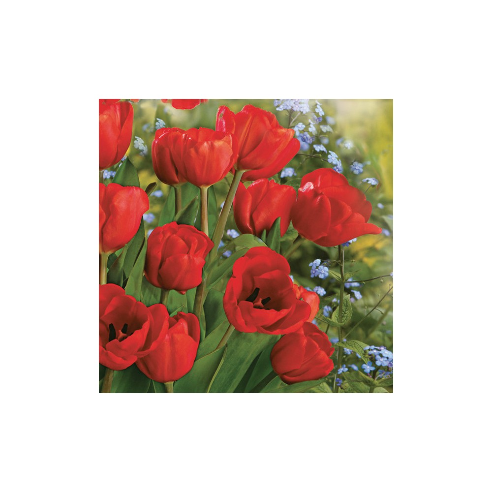 Flower Bunch Tulip Paper Napkin 20 pcs 33x33 cm
