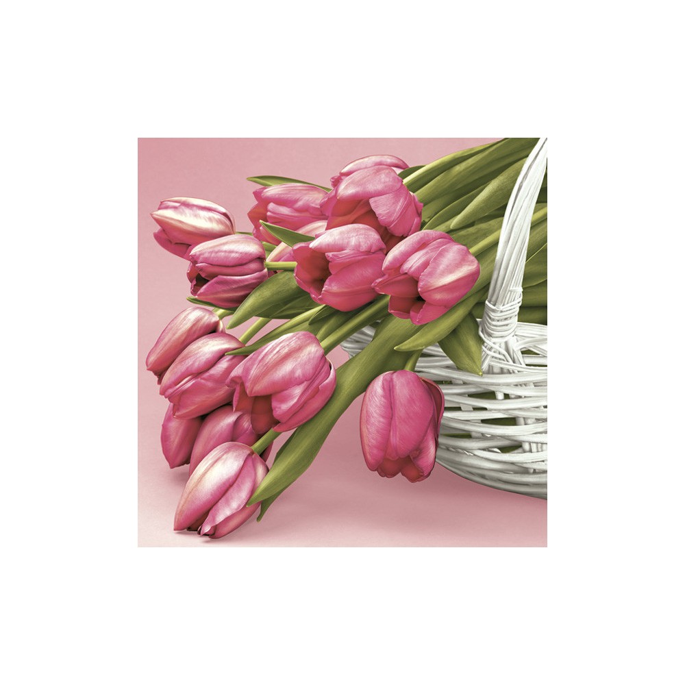 Flower Falling Tulip decorative napkin 20 pcs 33x33 cm